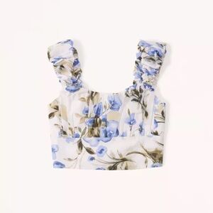 NWT Abercrombie & Fitch Floral Cropped Tank Top